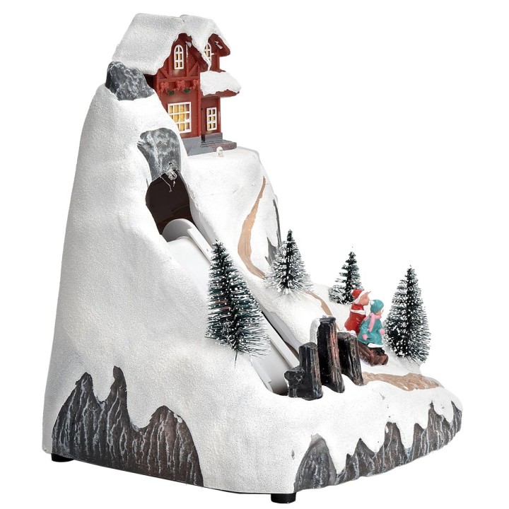 Animated Christmas Village with lights and music