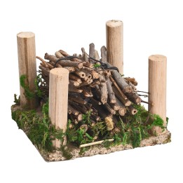 Stack of wood cm 8x8x5.8 h.