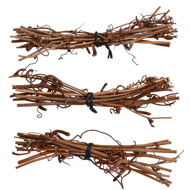 Set de tres haces de madera 12 cm