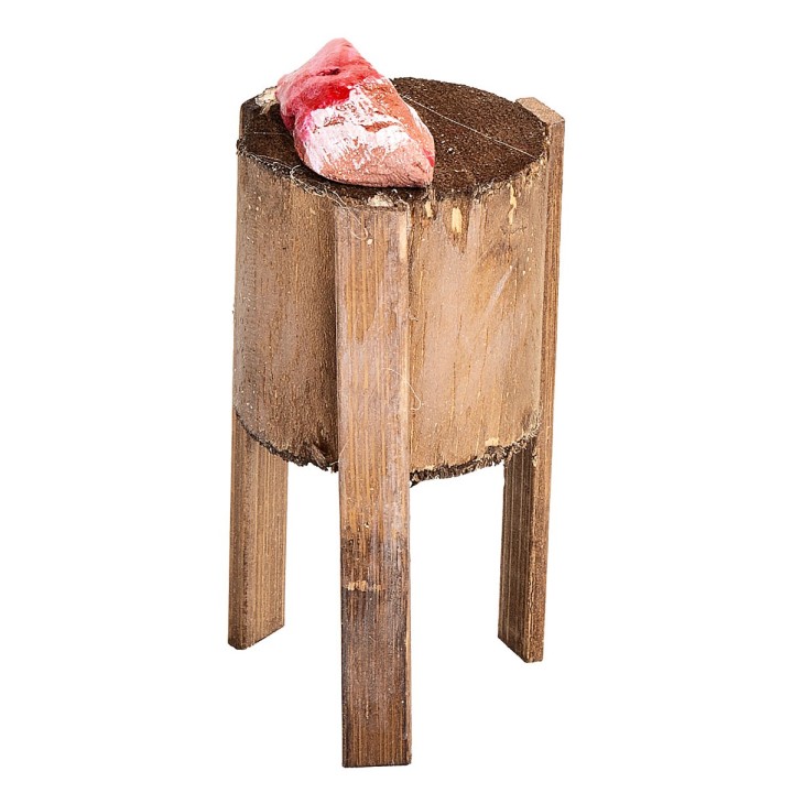 Cepo de carnicero con carne cm 4x9 h