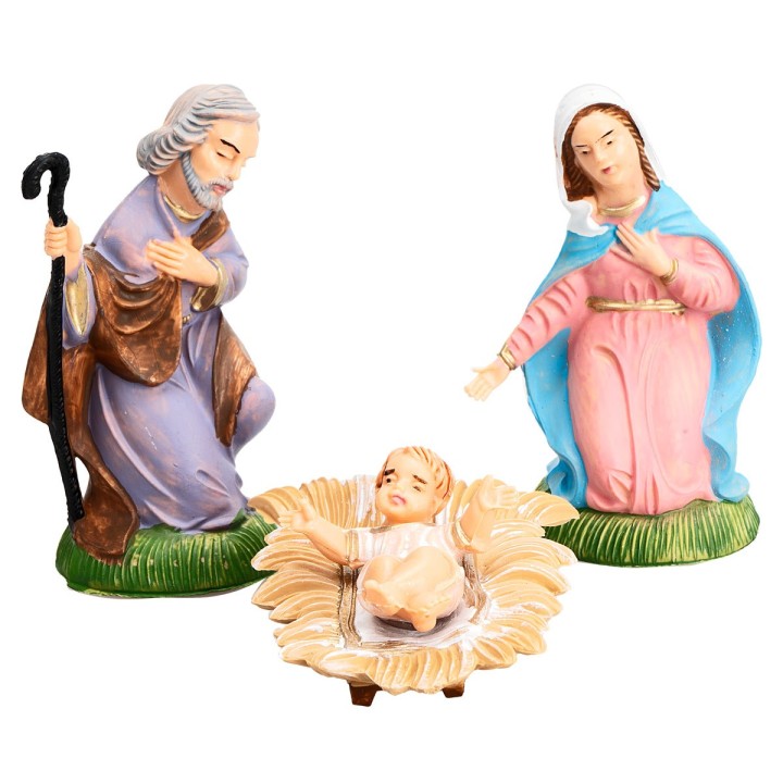 Conjunto de 3 sujetos serie 10 cm en PVC
