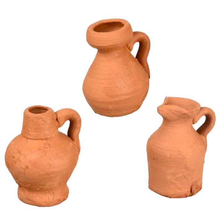 Set of 3 amphorae 2.5 cm