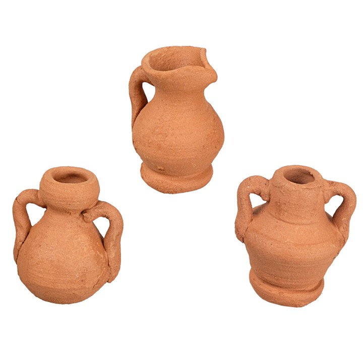 Set of 3 amphorae 2 cm