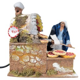 Pizzaiolo con forno 14 cm in movimento con luce funzionante