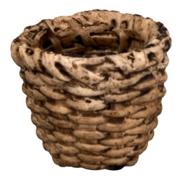 Cesta de resina cm ø 3,5x3,2 h miniaturas pesebre