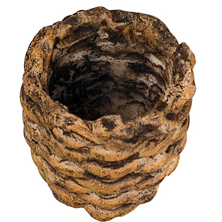 Cesta de resina cm ø 2,4x2,4 h miniaturas pesebre