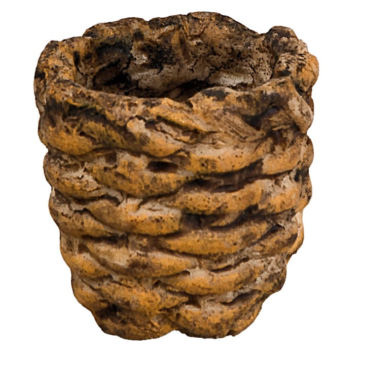 Cesta de resina cm ø 2,4x2,4 h miniaturas pesebre