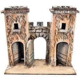 Neapolitan fortified arch with towers cm 16.7x7.5x15 h