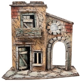Casa napoletana con balcone e arco laterale cm 25,3x16x26 h