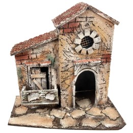 Casa napoletana con finestra circolare cm 26x16,2x24,5 h