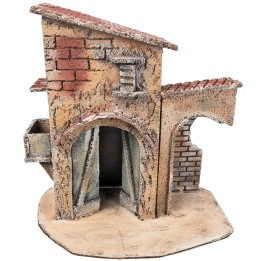 Neapolitan house with portico cm 25.5x16.2x26.5 h