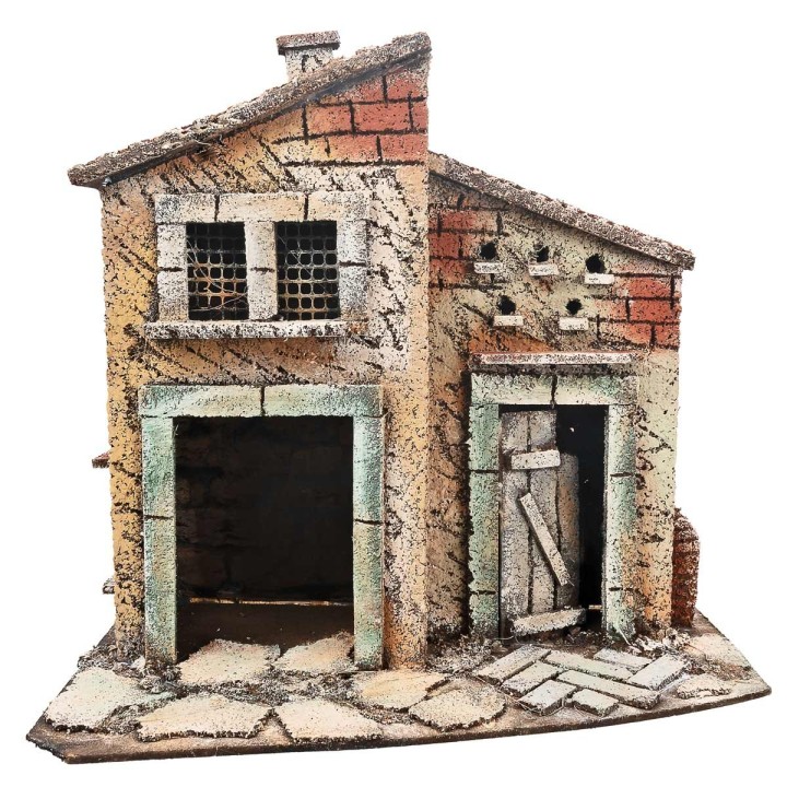 Neapolitan house with two entrances cm 26x16.2x25 h