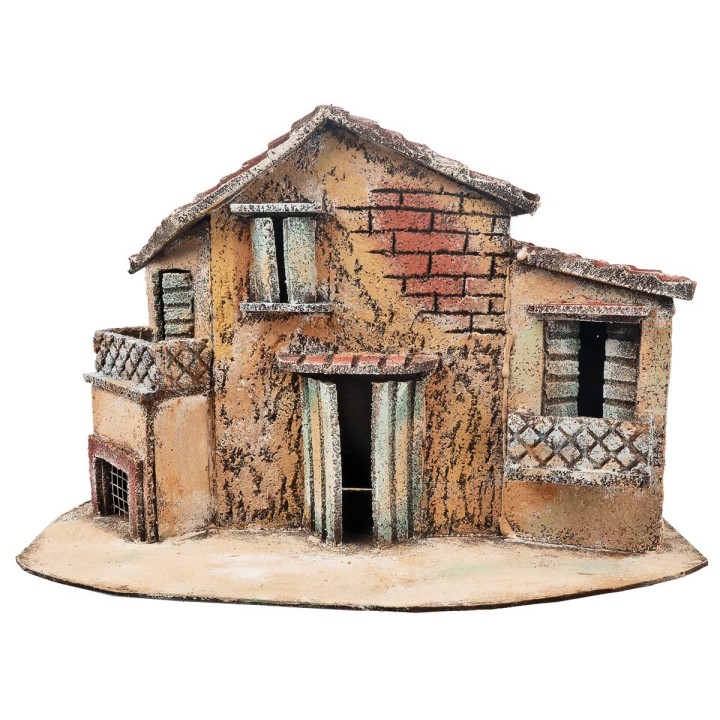 Casa napoletana con due balconi cm 34x17,5x22 h