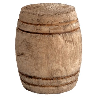 Wooden barrel ø 3x3.6 cm nativity scene miniatures
