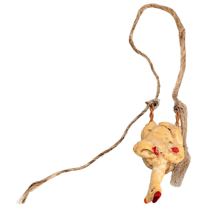 Plucked resin chicken