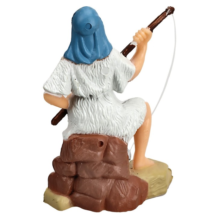 Pescatore con canna serie 8 cm
