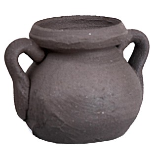 Pentola in cotto h 2,2 cm