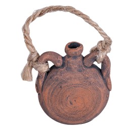 Terracotta flask h 4 cm