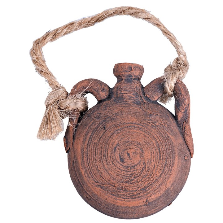 Terracotta flask h 3.3 cm
