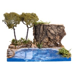 Ambientación marina con vegetación cm 19x14,5x13 h