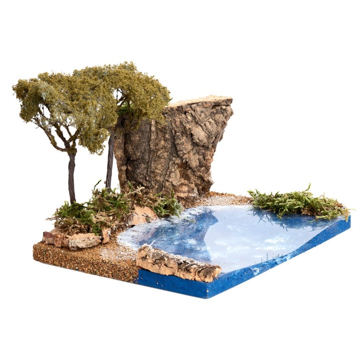 Marine setting with vegetation cm 19x14.5x13 h