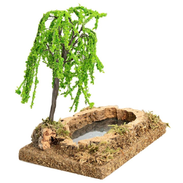 Estanque efecto profundidad con planta cm 12,5x8,5x14 h