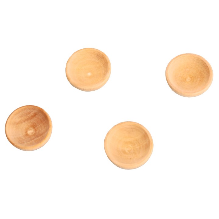 Set 4 ciotole in legno ø 1,5 cm