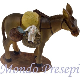 Donkey with sheep in the bag