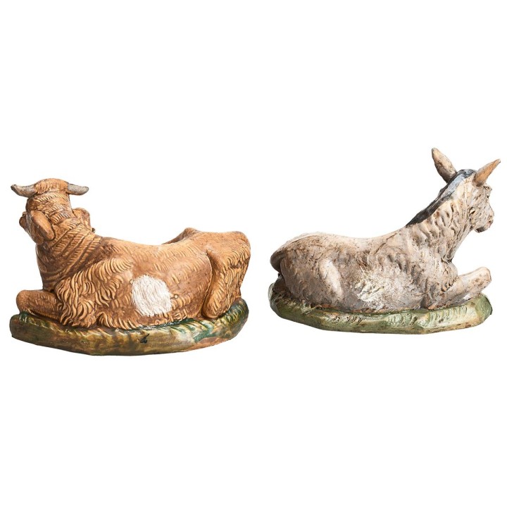 Set ox and donkey Lux for statues h 10 cm Euromarchi