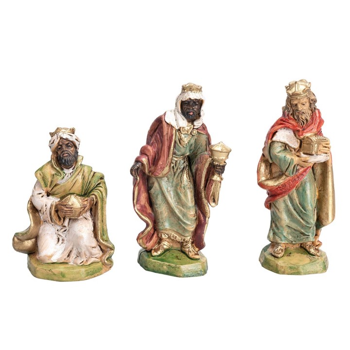 Set tres Reyes Magos Euromarchi 10 cm