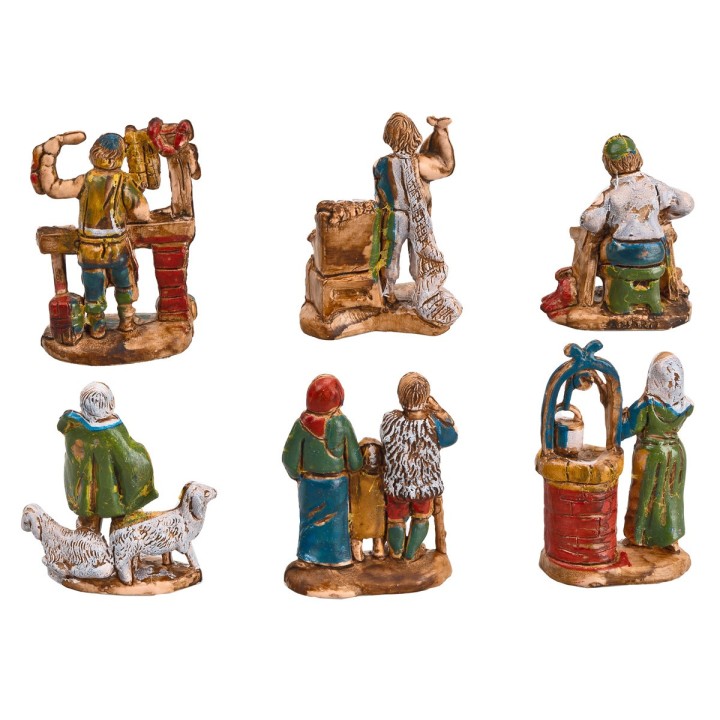 Juego de 6 figuritas 3,5 cm Euromarchi