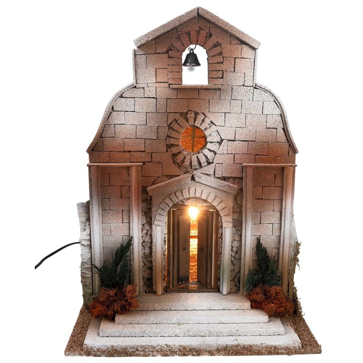 Chiesa con campanile per statue da 12-15 cm