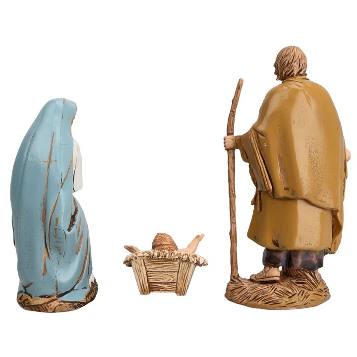 Nativity 3 figures decoration '700 series 10 cm Landi Moranduzzo