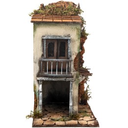 Casa napoletana a due piani con balcone cm 20x20x38,5 h