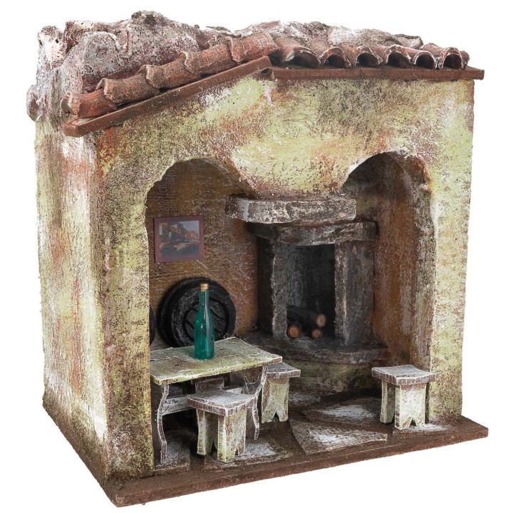 Osteria cm 18,5x14,5x21,5 h per statue da 10 cm