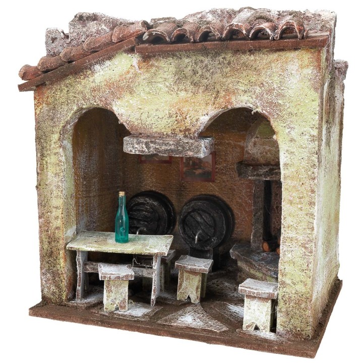 Osteria cm 18,5x14,5x21,5 h per statue da 10 cm