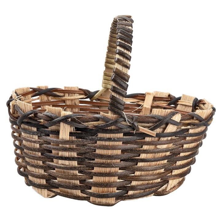 Cesta de mimbre con asa 7,7 h