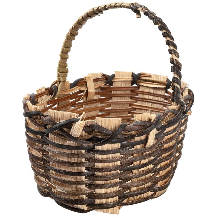 Cesta de mimbre con asa 7,7 h