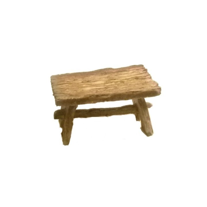 Wood effect table 8x5.5 cm