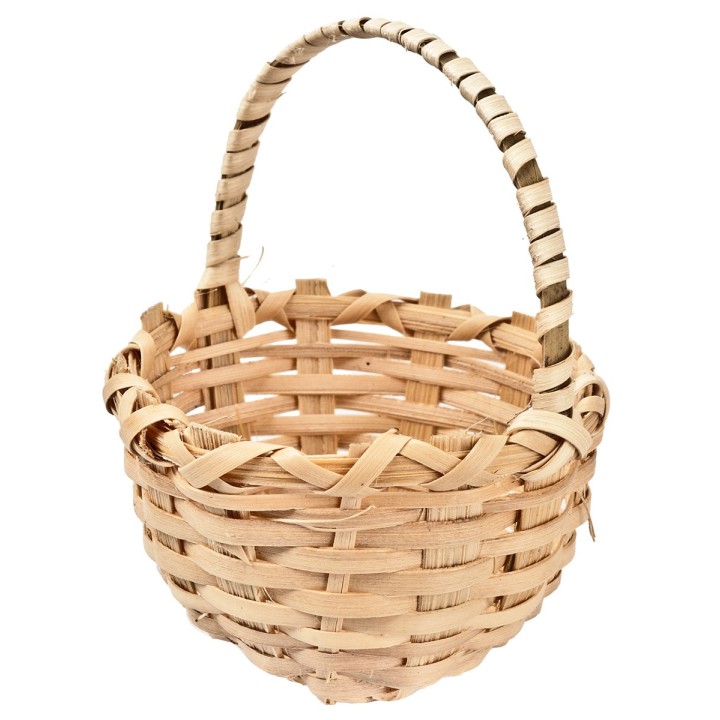 Wicker basket with handle Ø 6.4 cm