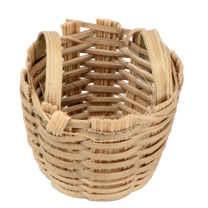 Wicker basket with handle Ø 3 cm