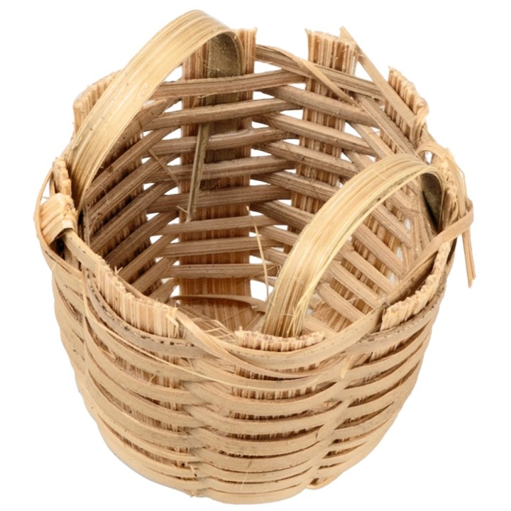 Wicker basket with handle Ø 3 cm