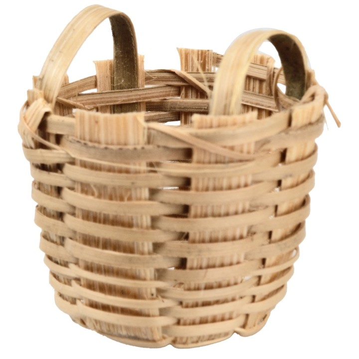 Wicker basket with handle Ø 3 cm
