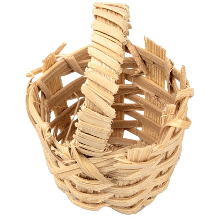 Wicker basket with handle Ø 2 cm