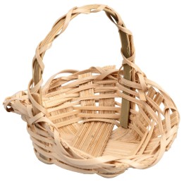 Cesta de mimbre con asa cm 5,5x4,x4,5 h