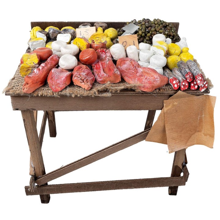 Banchetto misto di salumi e formaggi cm 20x15x15 h