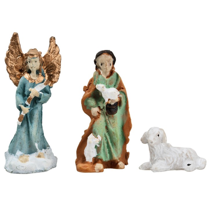 Set Natividad de 3 cm 11 sujetos para belén