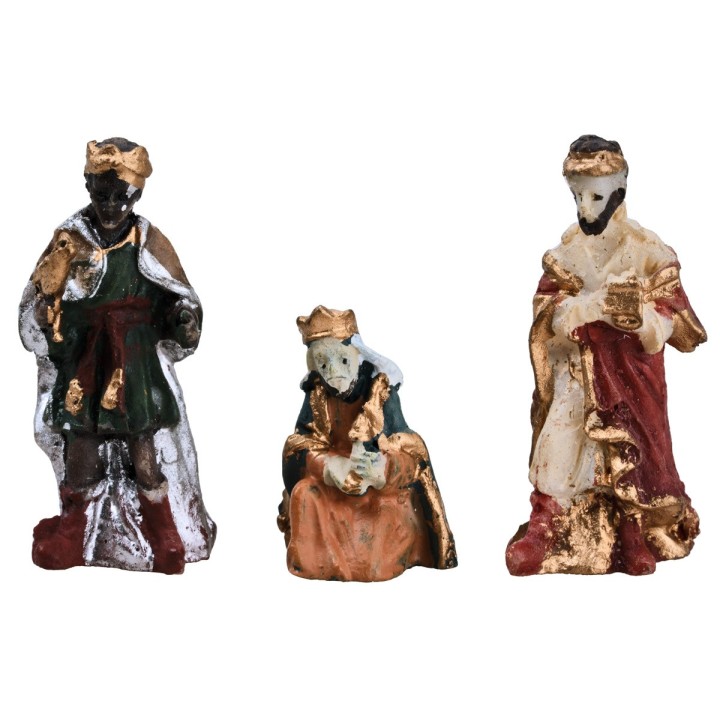 Set Natividad de 3 cm 11 sujetos para belén