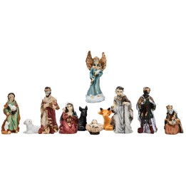 Set Natività 3 cm 11 soggetti per presepe