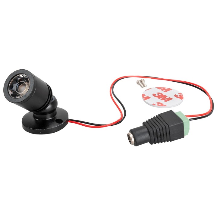 Adjustable spotlight with warm white light